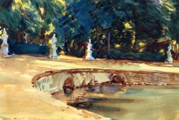約翰 辛格 薩金特 Pool in the Garden of La Granja 約翰 辛格 薩金特 Pool in the Garden of La Granja